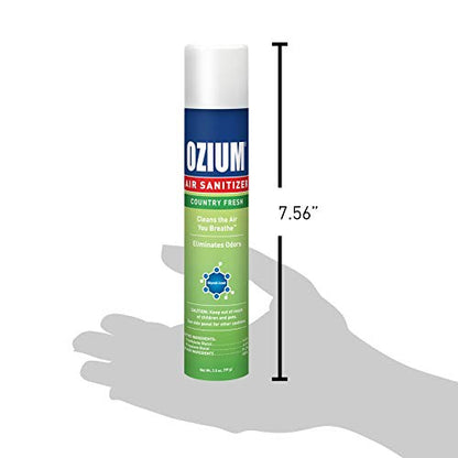 Ozium 3.5 Oz. Air Sanitizer & Odor Eliminator 4 Pack for Homes, Cars, Offices