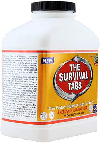 Survival Tabs 60-Day 720 Tabs Emergency Food Ration Survival MREs Food Replacement