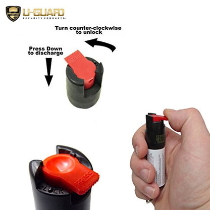Personal Safe Alarm Mini Pepper Spray Stun Gun Flashlight Combo
