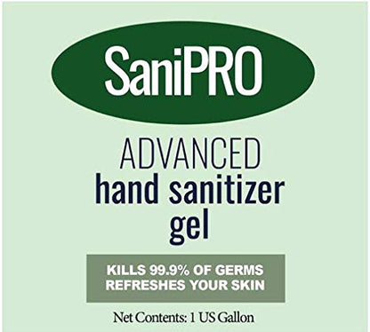 SaniPro - 70% Liquid Formulation Advanced Hand Sanitizer Gel (1 Gallon)