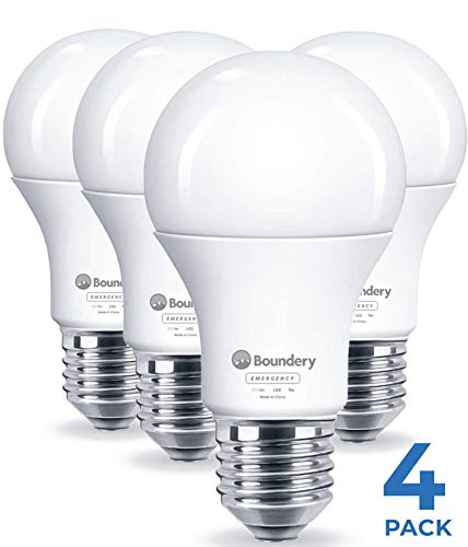 Boundery Emergency Power Failure LED Light Bulb, 4 Pack - Safety