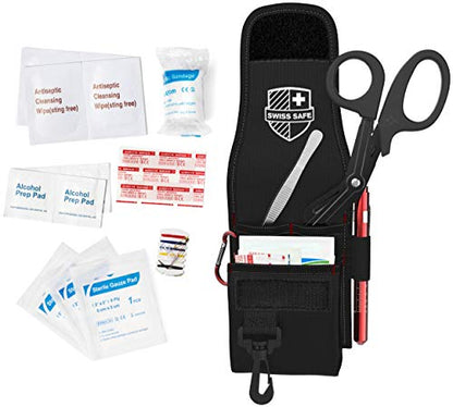 Medical EMT Trauma Shears/Scissors, Pupil Light, Tweezers with First Responder Tool Belt