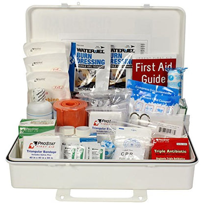 OSHA & ANSI First Aid Kit, 50 Person, 198 Pieces, Indoor/Outdoor Emergency Kit for Office