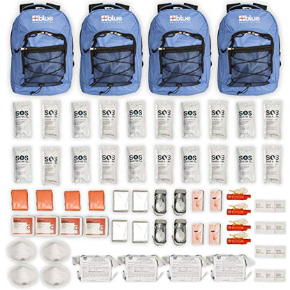 Blue Coolers Blue Seventy-Two 72 Hour Emergency Backpack Survival Kit for 1 Person
