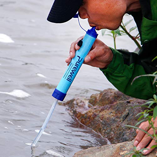 750ML Outdoor Water Filter Straw Bottle/Cup for Survival or