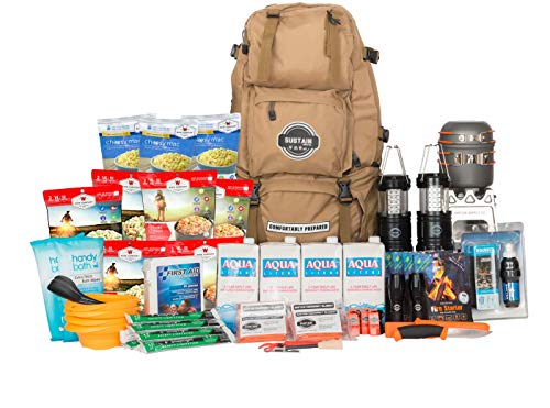 2 Person Emergency Kit/Survival Backpack for 72 Hours, Natural Disasters &  More