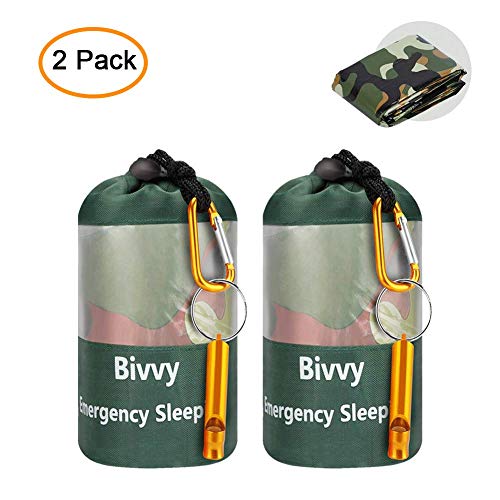 JYSW Lightweight Waterproof Emergency Survival Sleeping Bag PE Bivy Sack Thermal
