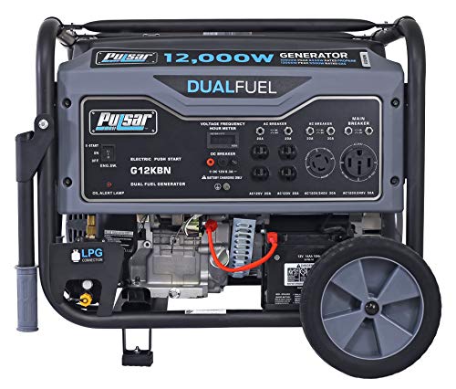 Pulsar Heavy Duty Portable Dual Fuel Generator Gas & LPG - Electric Start