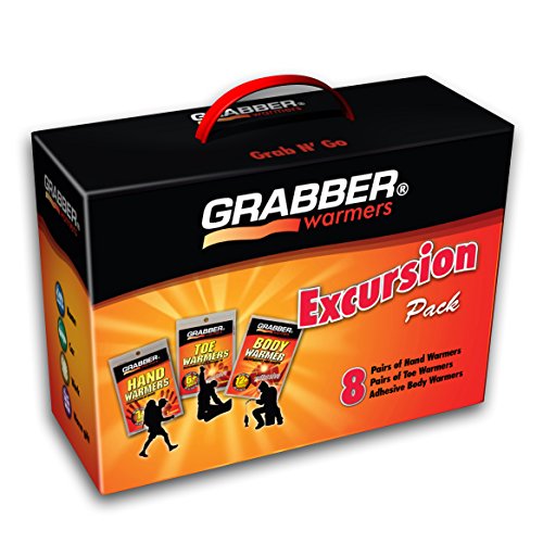 Grabber Warmers Grabber Excursion Multi-Pack Warmer Box, 8 Pair Hand, 8 Pair Toe