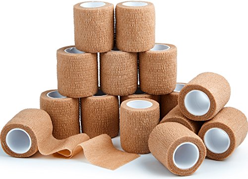 15 Bulk Pack Self Adherent Cohesive Wrap Bandages 2 Inches X 5 Yards