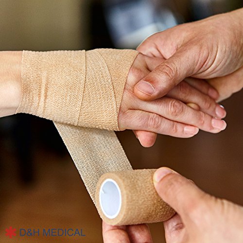 15 Bulk Pack Self Adherent Cohesive Wrap Bandages 2 Inches X 5 Yards