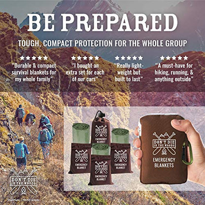 Don't Die In The Woods World's Toughest Emergency Blankets