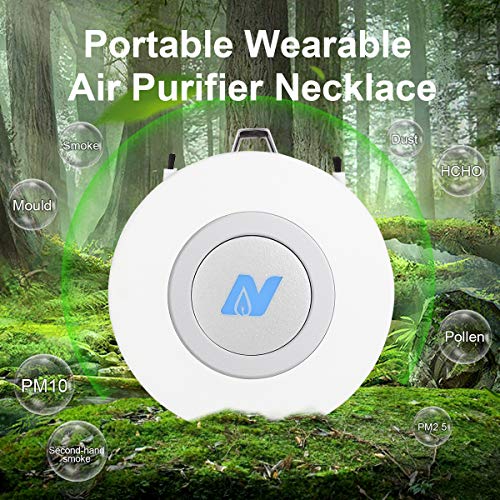 Portable Mini Air Purifier Wearable Air Purifier Necklace Negative Ion Generator