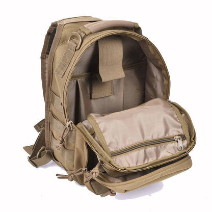 Tactical Sling Bag Pack Military Rover Shoulder Sling Backpack Molle Range Bag EDC Small Day Pack with Padding Pocket DYT-001