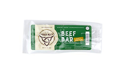 Mission Meats Keto Grass Fed Beef Bars Gluten Free, No MSG Sugar free, Non GMO, Nitrate Nitrite Free, Paleo Healthy Natural Meat Bars Beef Jerky (12-Count)