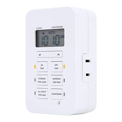 24-Hour Honeywell Indoor Plug-In Digital Timer with Custom Settings