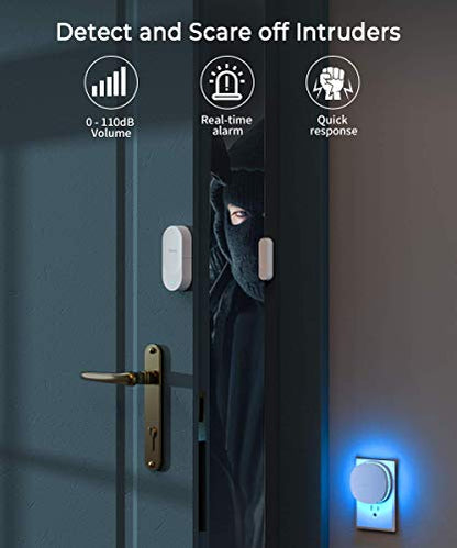 Open Chime Magnetic Door Entry Alert Security Contact Sensor Wireless Doorbell