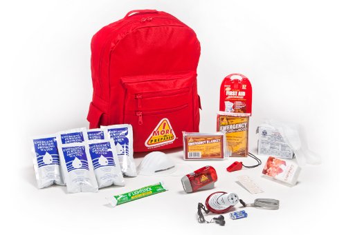 More Prepared 1 Person Standard Backpack Survival Kit