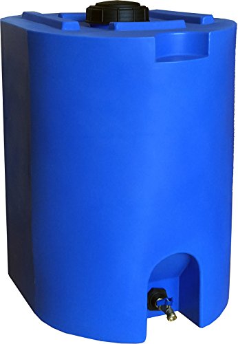 Blue 55 Gallon Water Storage Tank by WaterPrepared