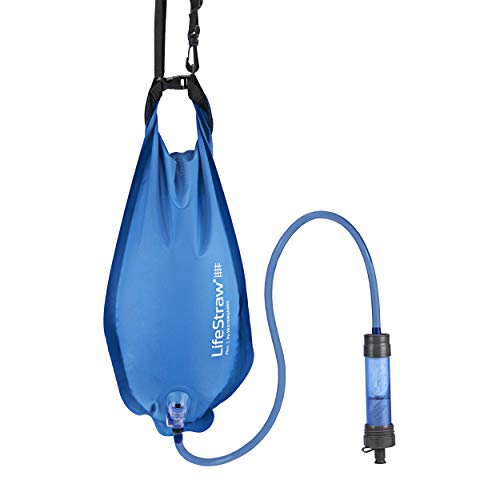 LifeStraw Flex Advanced Water Filter with Gravity Bag - Removes Lead, Bacteria