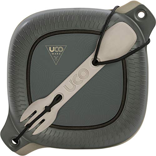 UCO 4-Piece Camping Mess Kit with Bowl and Utensil Set