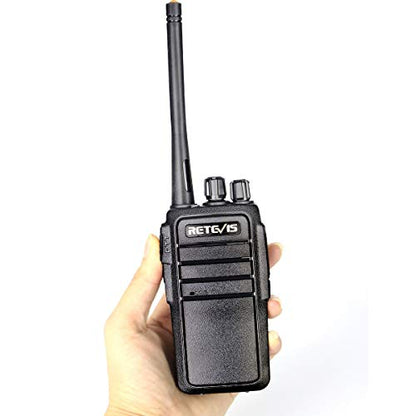 Retevis RT21 Walkie Talkie Rechargeable, Hand Free Two Way Radio with Earpiece (5 Pack)
