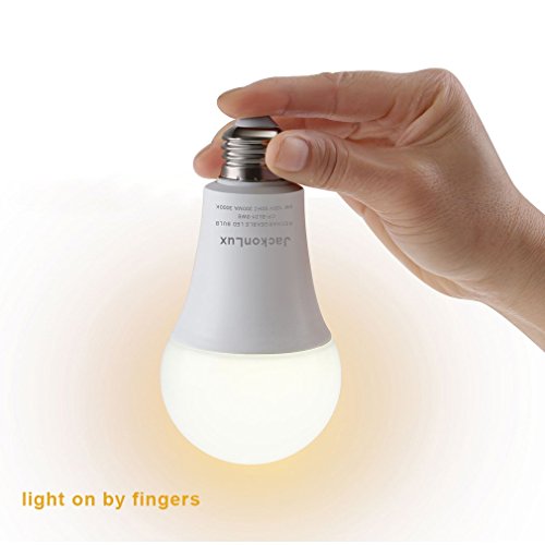 Rechargeable Emergency Light Bulb JackonLux UL Listed Battery Operated Light Bulb