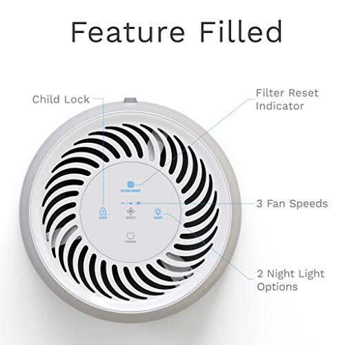 hOmeLabs Air Purifier for Home, Bedroom or Office