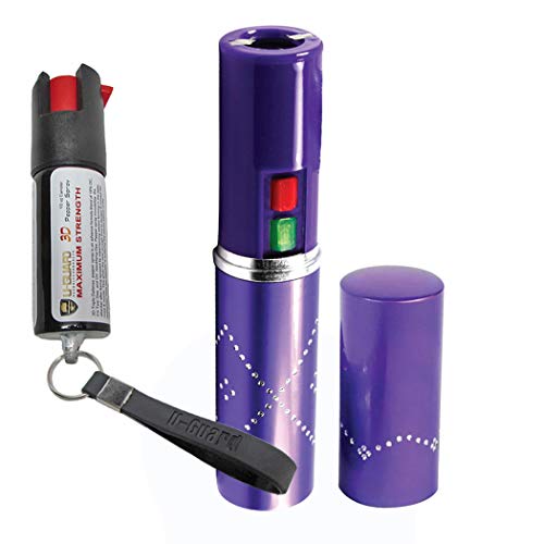 Lipstick Taser Pepper Spray Keychain Self Defense Kit For Women