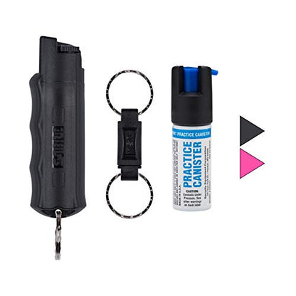 Pepper Spray Keychain with Quick Release with Finger Grip