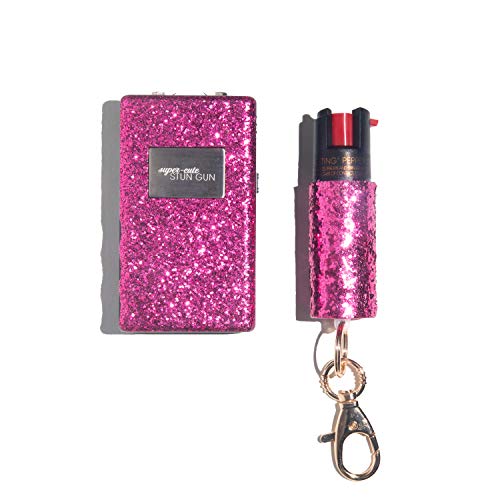 Compact Stun Gun for Women with Marking Dye and Keychain Clasp
