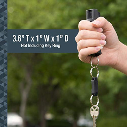 Pepper Spray Keychain with Quick Release with Finger Grip