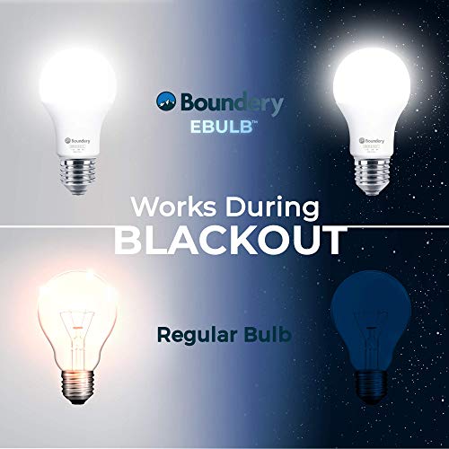 Boundery Emergency Power Failure LED Light Bulb, 4 Pack - Safety During Power Outage