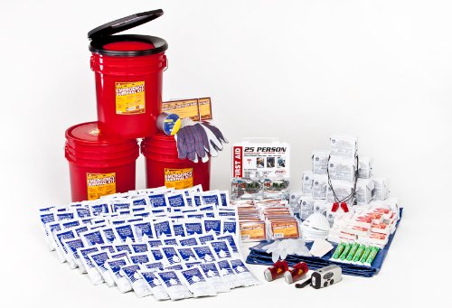 More Prepared 20 Person Office Survival Kit with Seat