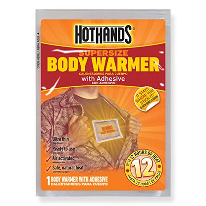 HotHands Body Warmers With Adhesive - Long Lasting Safe Natural Odorless
