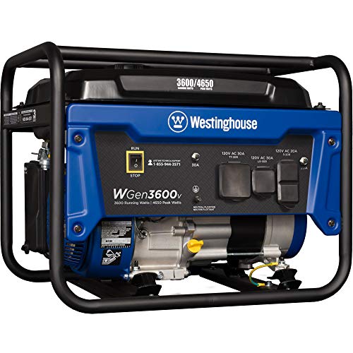 Westinghouse WGen3600v Portable Generator Gas Powered