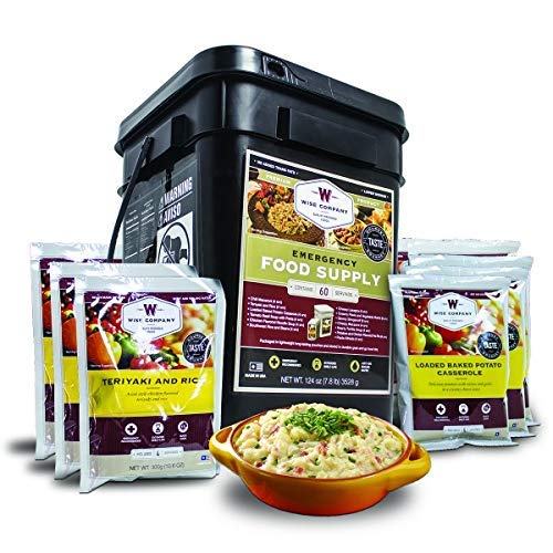Wise Company Emergency Food Supply, Entree Variety, 25-Year Shelf Life, 60 Servings