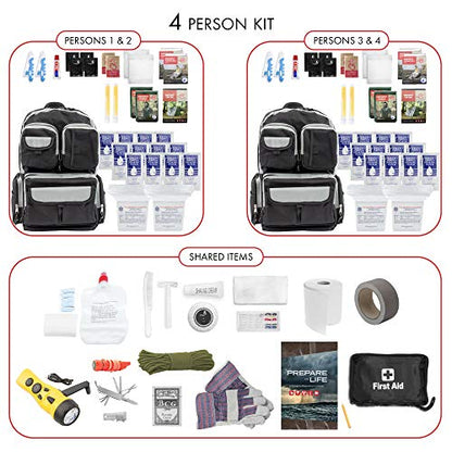 Emergency Zone 4 Person Urban Survival 72-Hour Bug Out/Go Bag
