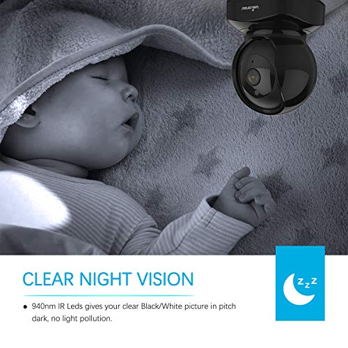 Wireless Security Camera, Motion Detection, 2 Way Audio Night Vision
