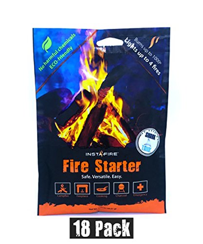 Instafire Granulated Fire Starter, All Natural, Eco-Friendly,  in Any Weather,