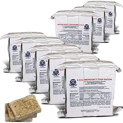 S.O.S. Rations Emergency 3600 Calorie Food Bar - 3 Day / 72 Hour Package