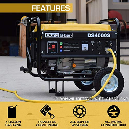 DuroStar DS4000S Portable Recoil Start Gas Fuel Generator