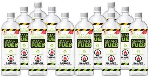 SMART FUEL 12 Liter Pack- Indoor/Outdoor Fireplace Fuel- Ultra Pure