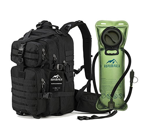 RUPUMPACK Military Tactical Backpack Hydration Backpack, Army MOLLE Bag