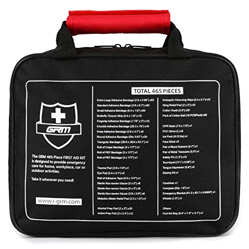 GRM Upgraded 465 Pieces First Aid Kit for Businesses Emergency at Home – US  Survival Kits