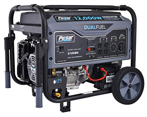 Pulsar Heavy Duty Portable Dual Fuel Generator Gas & LPG - Electric Start