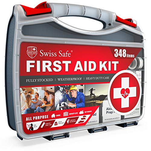 2-in-1 First Aid Kit (348-Piece) + Bonus 32-Piece Mini Kit: Perfect for Home & Workplace