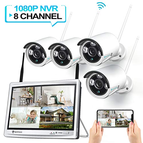 Wireless LCD Monitor Security Camera System, Night Vision