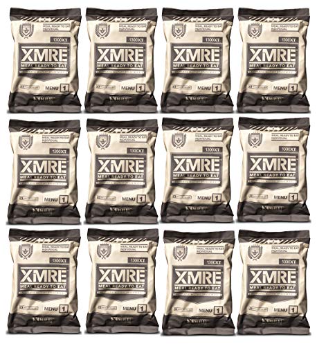 XMRE 1300XT Freshly Packed in the Past 60 Days MRE Meals Ready to Eat. 12 Meals