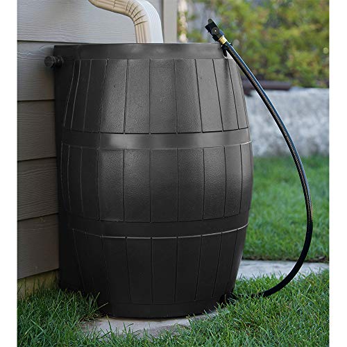 Outdoor RC4000-BLK 45-Gallon BPA Free Home Rain Water Storage Catcher